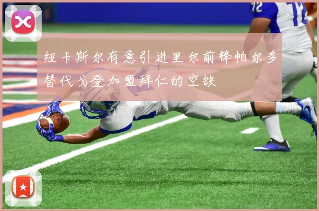 纽卡斯尔有意引进里尔前锋帕尔多替代戈登加盟拜仁的空缺